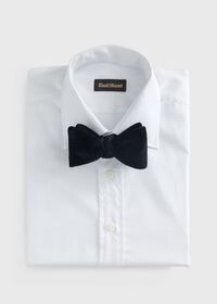Paul Stuart Blunt Edge Cotton Velvet Bow Tie, thumbnail 2