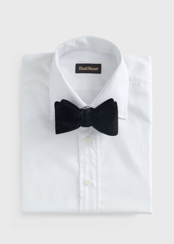 Paul Stuart Blunt Edge Cotton Velvet Bow Tie