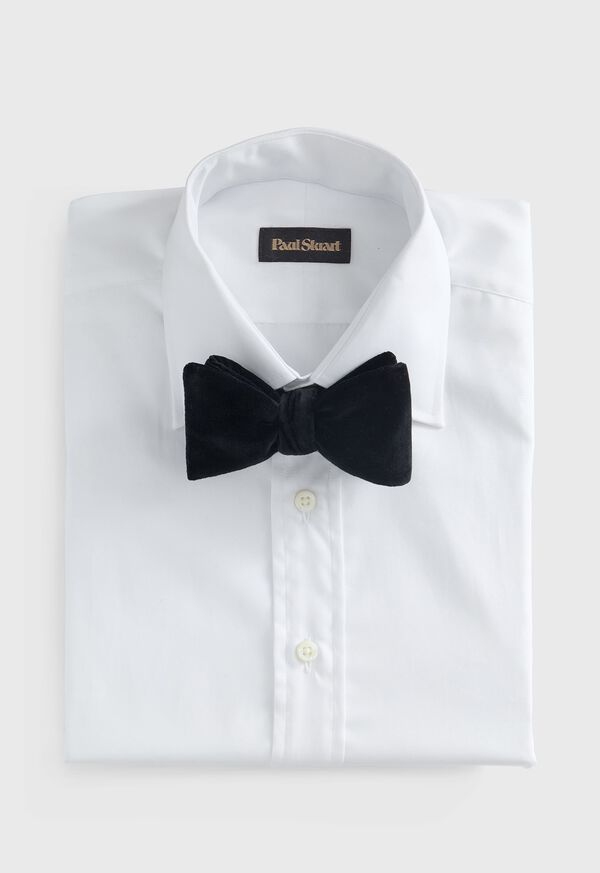 Paul Stuart Blunt Edge Cotton Velvet Bow Tie, image 2