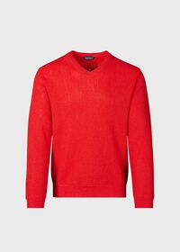 Paul Stuart Classic Alpaca Links V-Neck Sweater, thumbnail 1