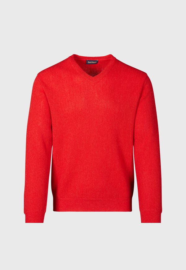 Paul Stuart Classic Alpaca Links V-Neck Sweater, image 1