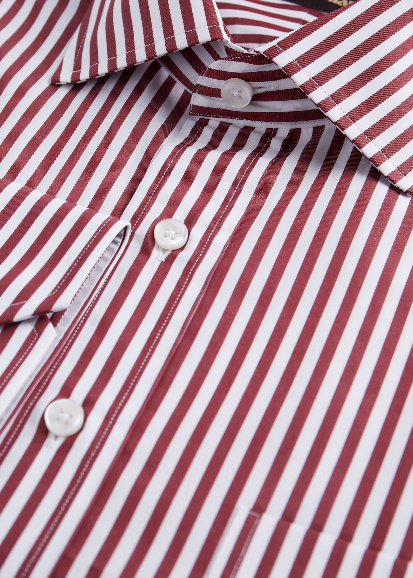Red striped dress hotsell shirt