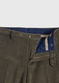 Paul Stuart Suede Trimmed Corduroy Trouser, thumbnail 2