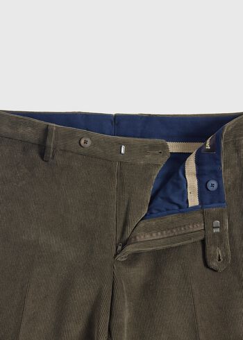 Paul Stuart Suede Trimmed Corduroy Trouser