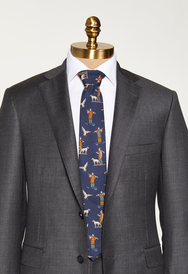 Paul Stuart Hunting Scene Silk Tie, image 3