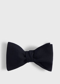 Paul Stuart Silk Solid Shantung Bow Tie, thumbnail 1