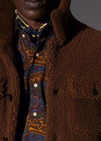 Paul Stuart Equestrian Printed Silk Pocket Square, thumbnail 2