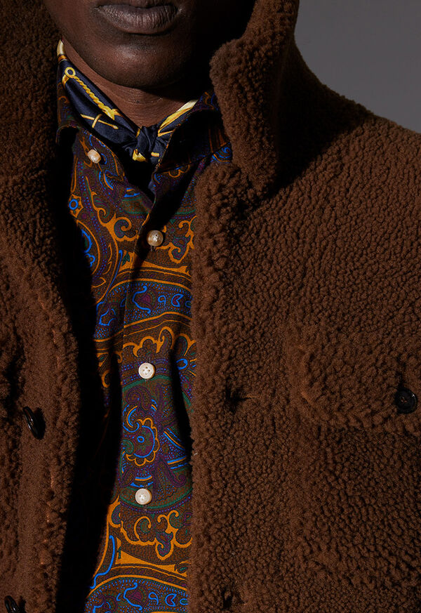 Paul Stuart Equestrian Printed Silk Pocket Square, image 2