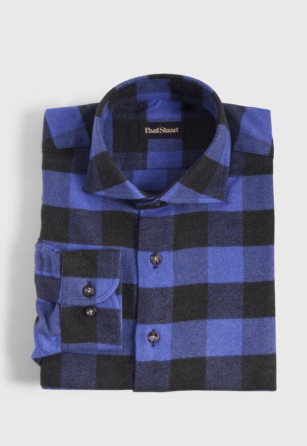 Paul Stuart Flannel Buffalo Check Sport Shirt, image 1