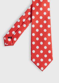 Paul Stuart Printed Silk Large Polka Dot Tie, thumbnail 1