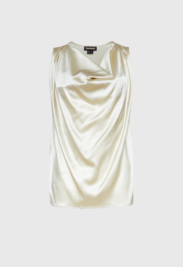 Paul Stuart Charmeuse Cowl Neck Blouse, image 1