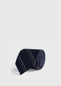 Paul Stuart Silk Grenadine Stripe Tie, thumbnail 1