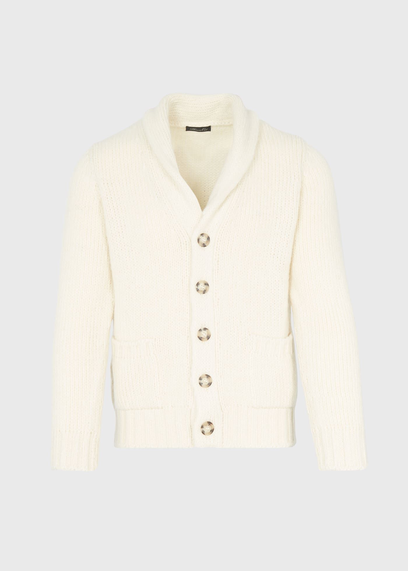Brushed Cashmere Shawl Collar Cardigan