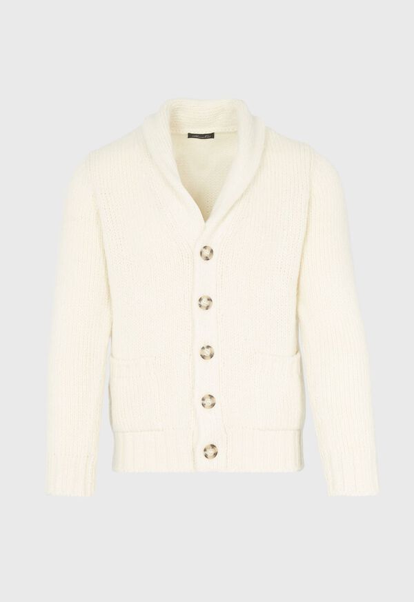 Paul Stuart Brushed Cashmere Shawl Collar Cardigan, image 1