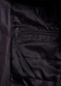 Paul Stuart Leather Bomber Jacket, thumbnail 6