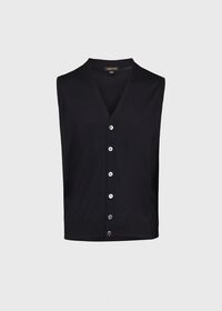 Paul Stuart Merino Wool Button Front Vest, thumbnail 1