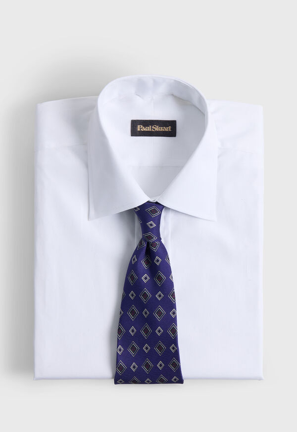 Paul Stuart Printed Silk Square Medallion Tie, image 2