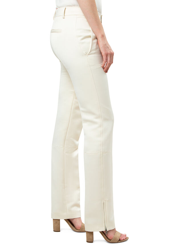 Paul Stuart Cream Pants with Zippered Hems, image 2
