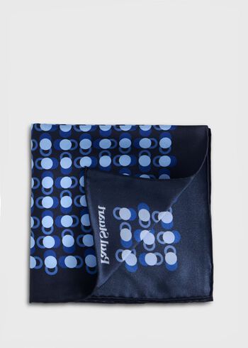 Paul Stuart Geometric Dot Print Pocket Square