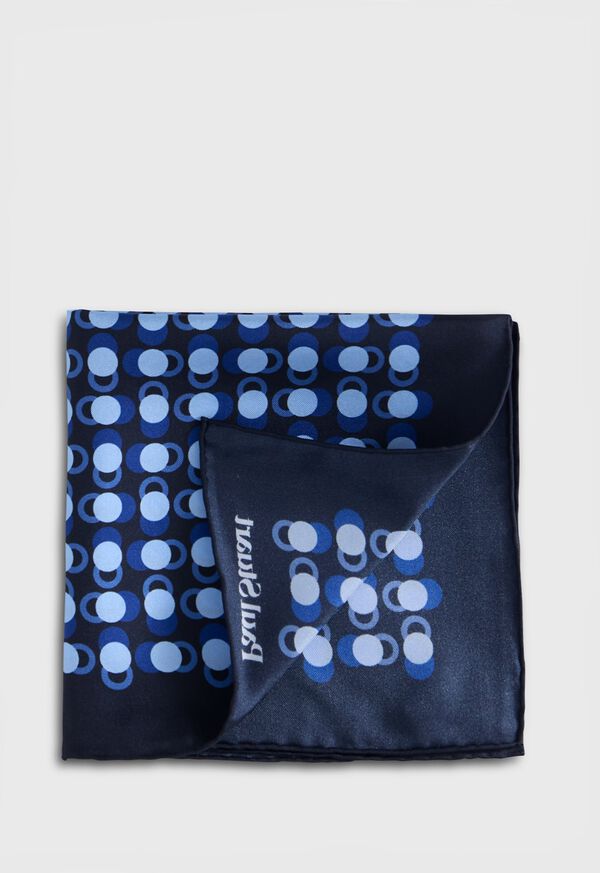 Paul Stuart Geometric Dot Print Pocket Square, image 1