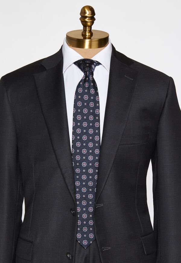 Paul Stuart Large Medallion Jacquard Tie, image 2