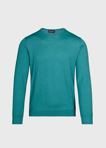 Paul Stuart Garment Dyed Wool Crewneck Sweater