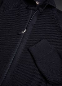 Paul Stuart Merino Wool Ribbed Full Zip Cardigan, thumbnail 2