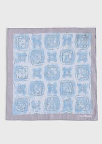Paul Stuart Printed Linen Floral Pocket Square, thumbnail 2