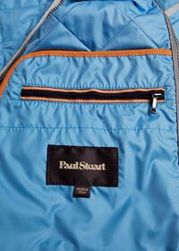 Paul Stuart Quilted Nylon Vest with Wool Trim, thumbnail 3