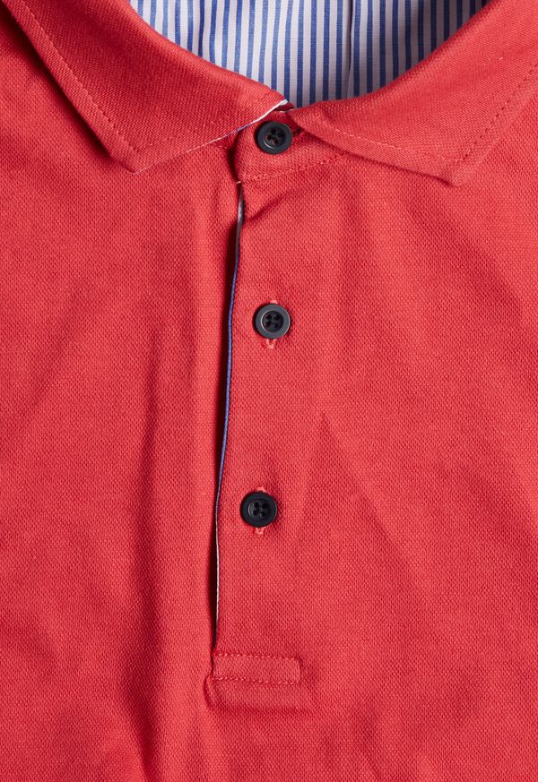 Paul Stuart Seersucker Under Collar Polo, image 2