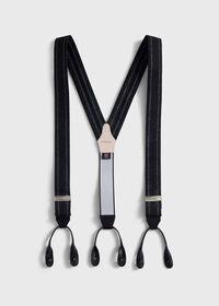 Paul Stuart English Flannel Chalk Stripe Suspenders, thumbnail 1