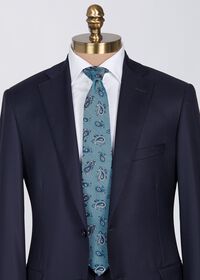 Paul Stuart Woven Silk Summer Paisley Tie, thumbnail 2