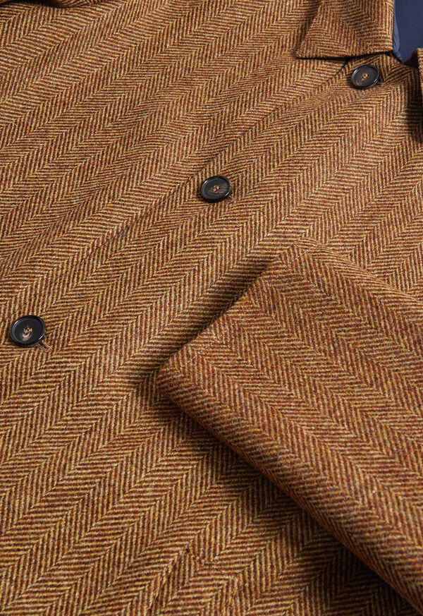 Paul Stuart Shetland Wool Herringbone Reversible Coat, image 2