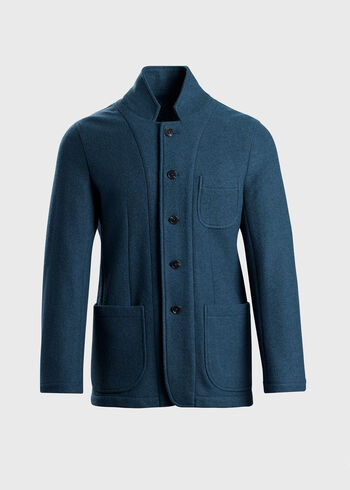Paul Stuart Boucl&eacute; Nehru Soft Jacket