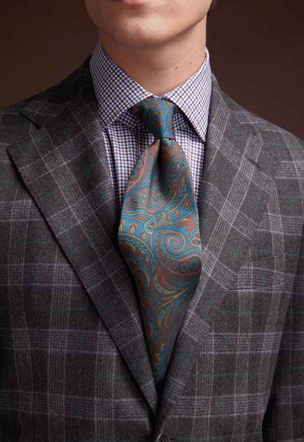 Paul Stuart Paisley Silk Tie, image 2