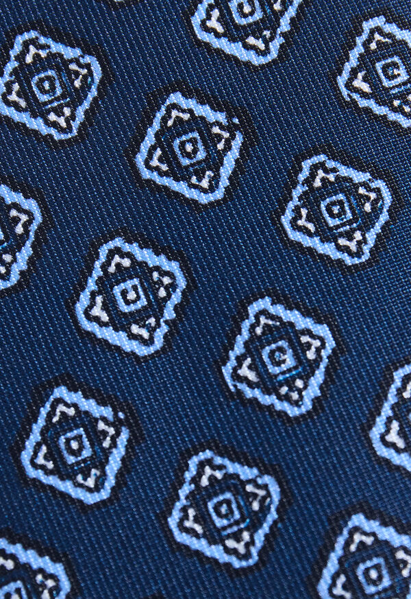 Paul Stuart Silk Medallion Print Tie, image 3