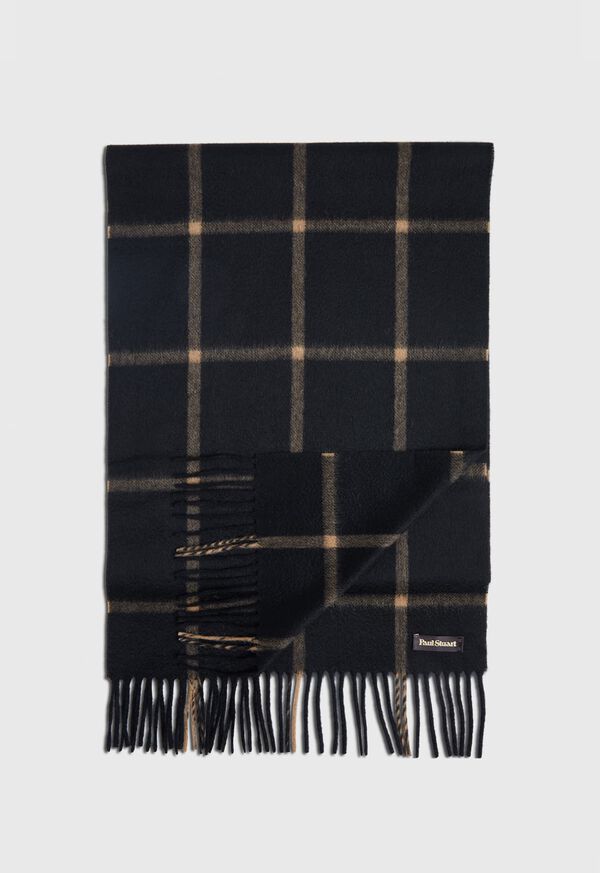 Paul Stuart Windowpane Scarf, image 1