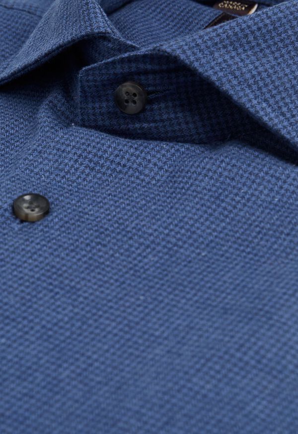 Paul Stuart Houndstooth Brushed Flannel Sport Shirt, image 2