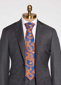 Paul Stuart Oval Deco Print Silk Tie, thumbnail 2