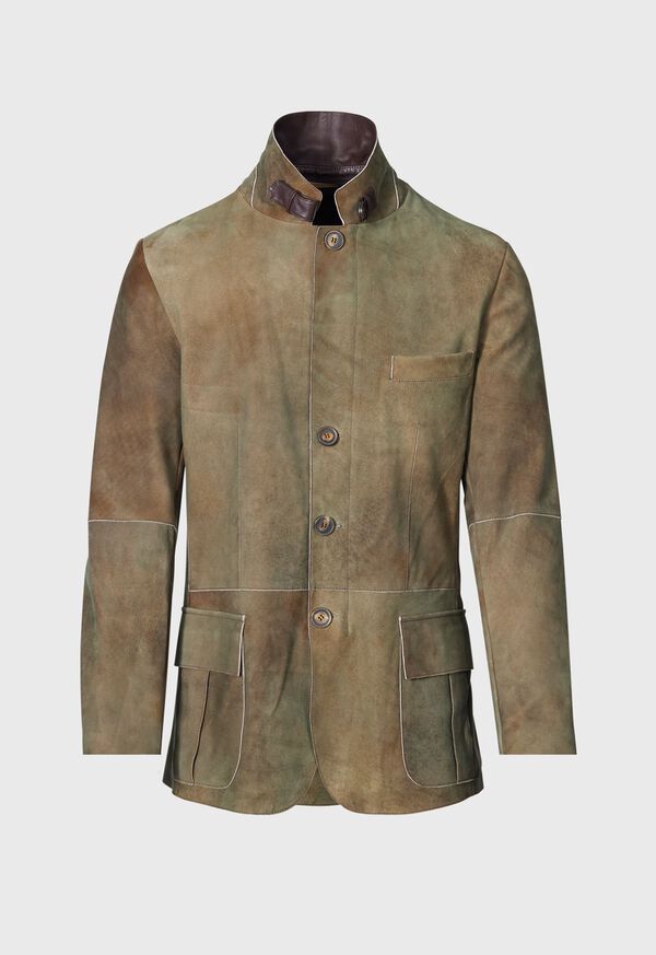 Paul Stuart Suede Raw Edge Jacket