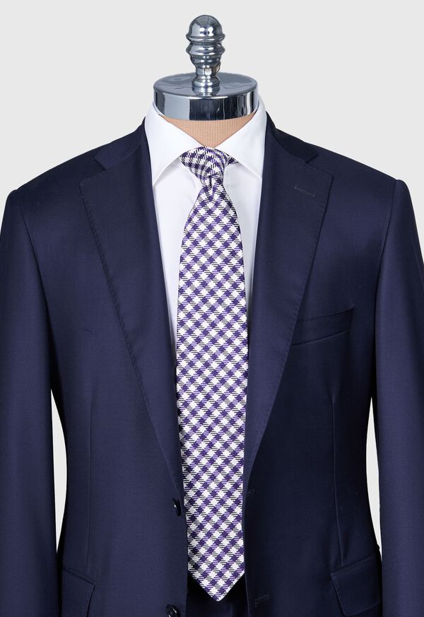 Paul Stuart Woven Silk Small Check Tie, image 2