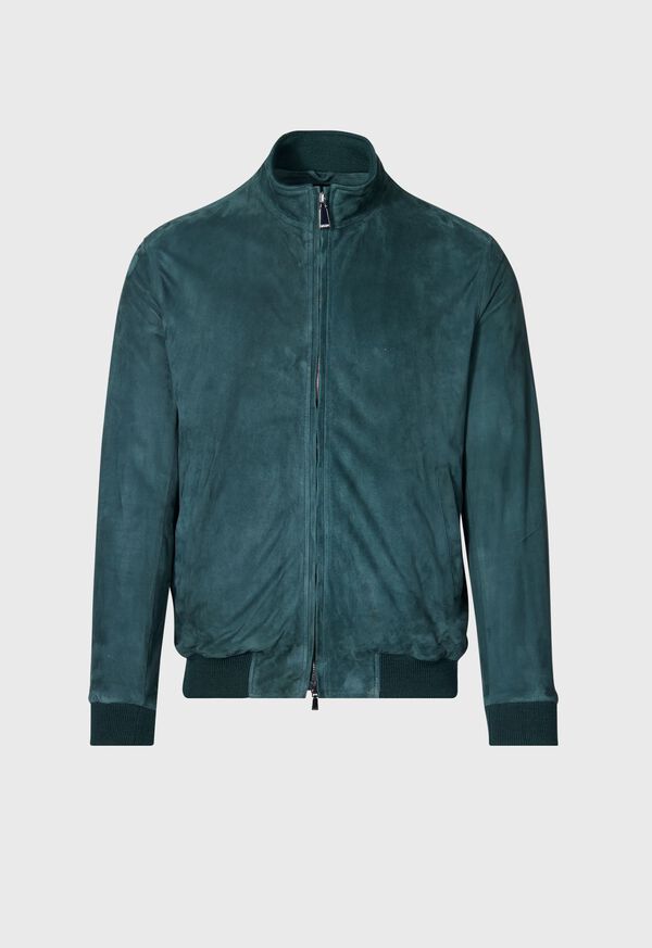 Paul Stuart Emerald Suede Blouson, image 1