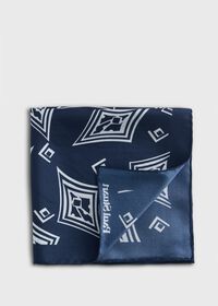 Paul Stuart Geometric Print Pocket Square, thumbnail 1