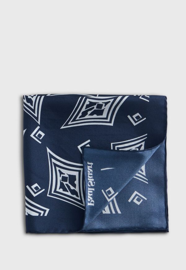 Paul Stuart Geometric Print Pocket Square, image 1