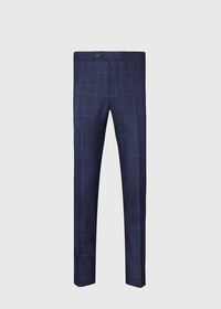 Paul Stuart Navy Plaid Double Breasted Suit, thumbnail 6