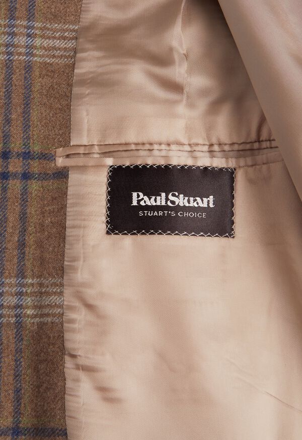 Paul Stuart Oatmeal Plaid Escorial Wool Jacket, image 3