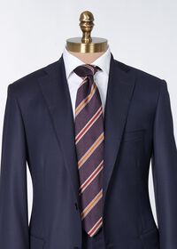 Paul Stuart Woven Silk Textured Stripe Tie, thumbnail 2