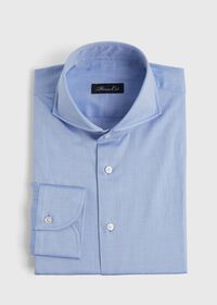 Paul Stuart Blue Twill Dress Shirt, thumbnail 1