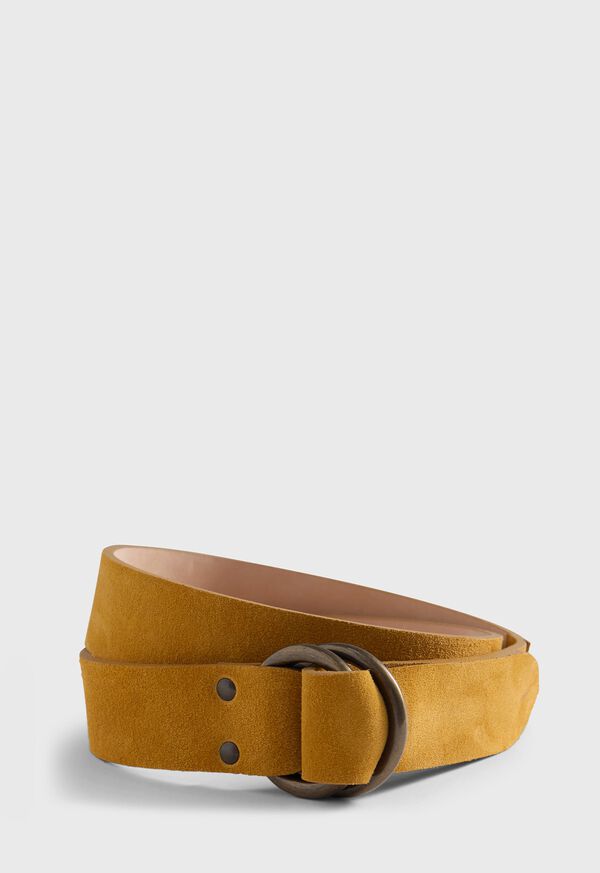 Paul Stuart Leather D-Ring Belt, image 1