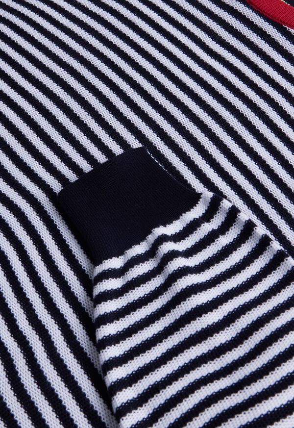 Paul Stuart Cotton Striped Crewneck Sweater, image 2